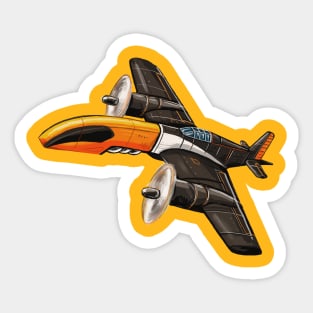 Toucan fighter plane Sticker